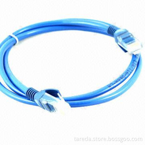 CAT 5e Patch Cord Cable with Smooth Jacket for Easy Pulling, Available in Different Colors